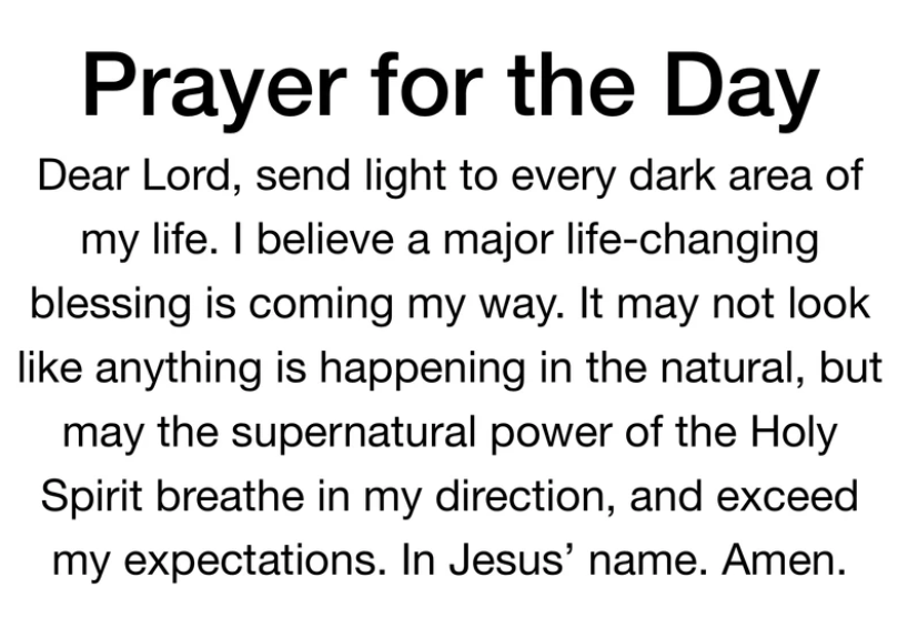 Prayer for the Day