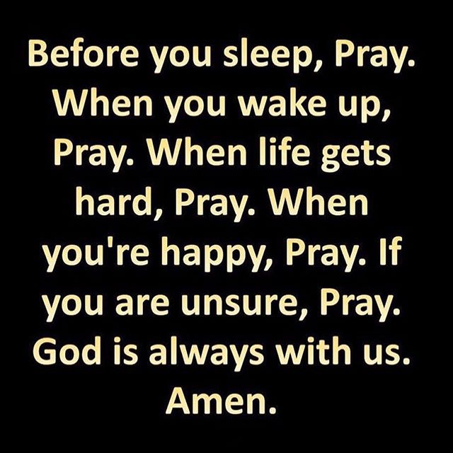 When life gets hard, pray