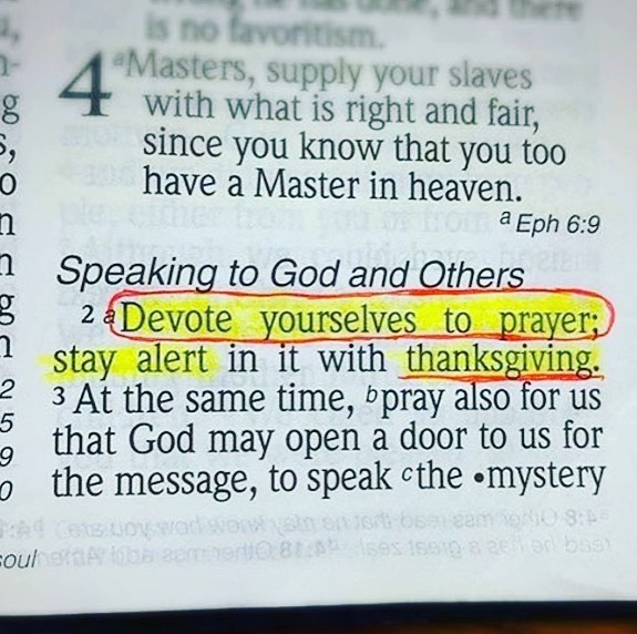 Devote yourselves to prayer