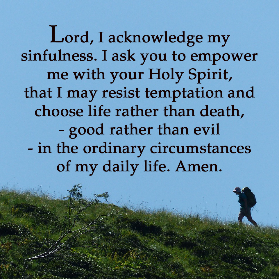 Lord, I acknowledge my sinfulness.