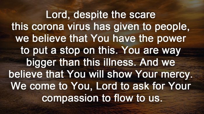 Prayer for Corona Virus
