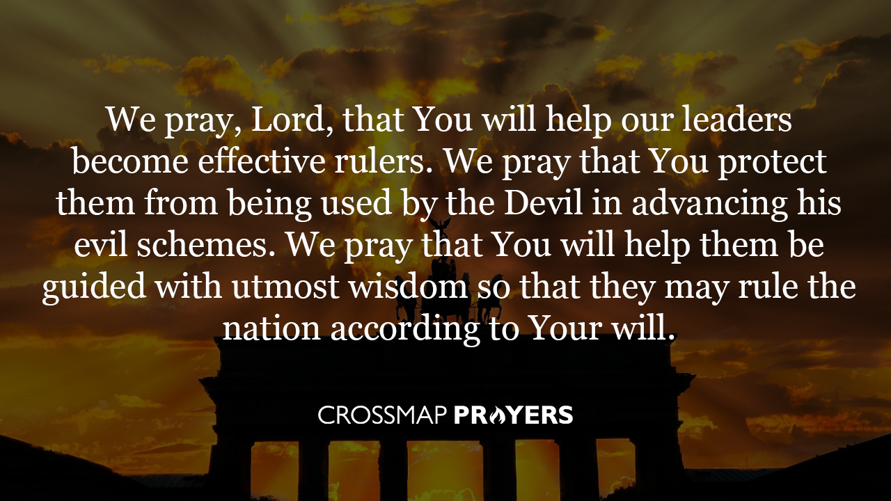 Pray for The Government to Receive God's Will And Wisdom