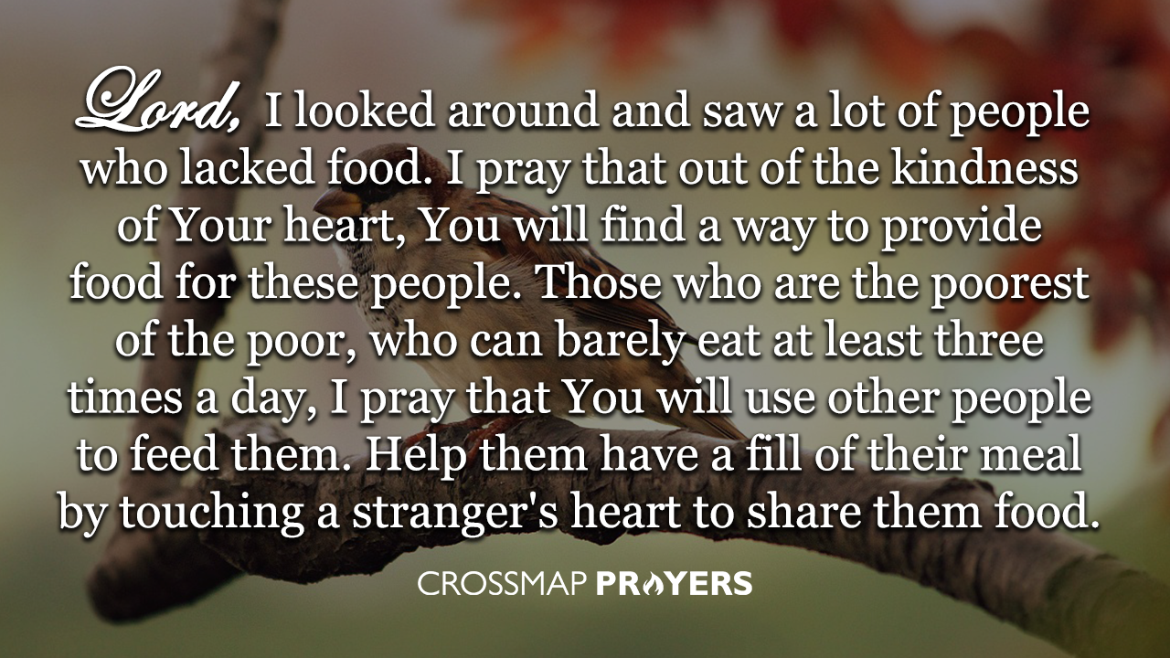 A Prayer for God's Provision to Those in Need