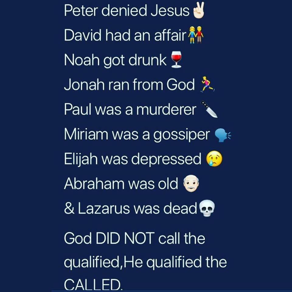 He qualified the called