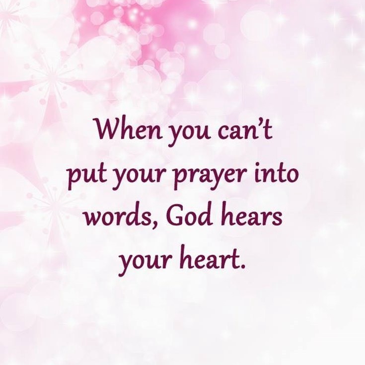 God hears your heart
