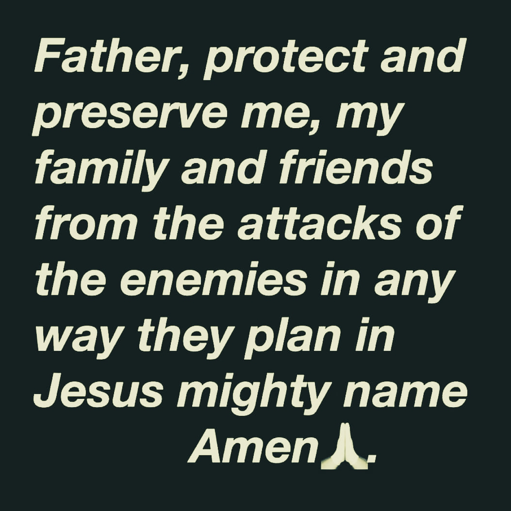 Pray for God's protection