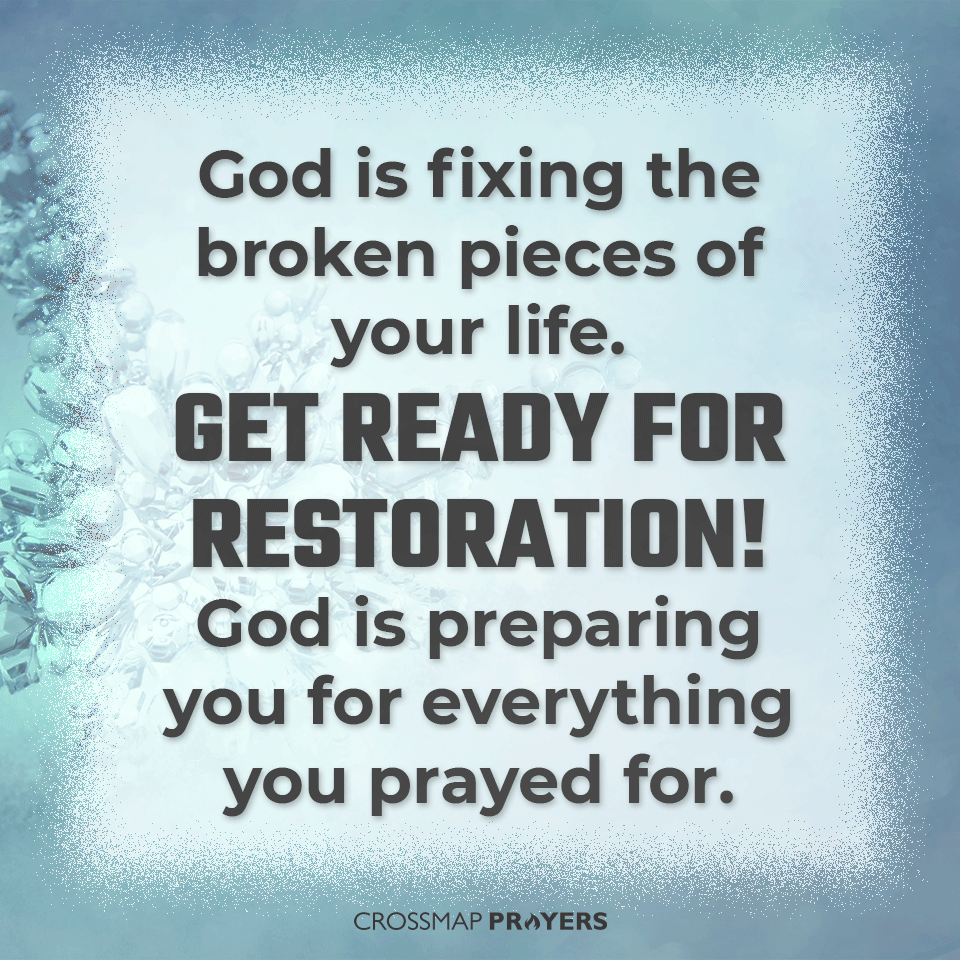 Be Ready To Be Restored