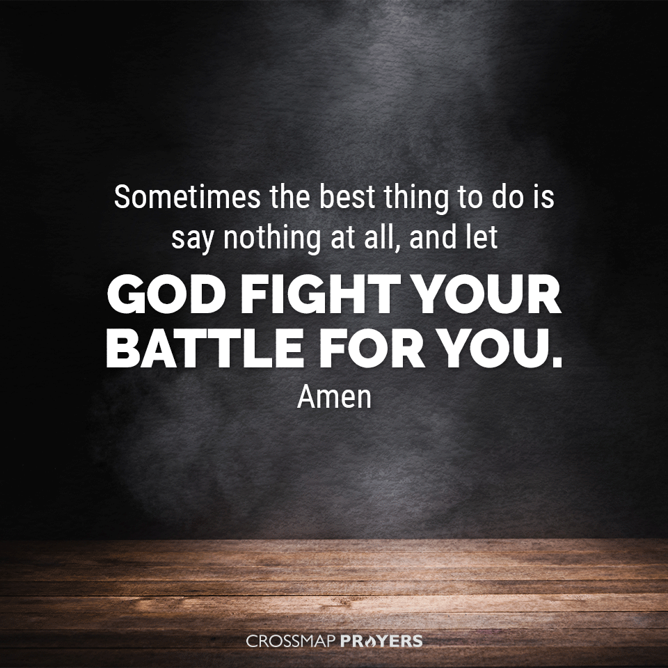 God Fights Your Battle