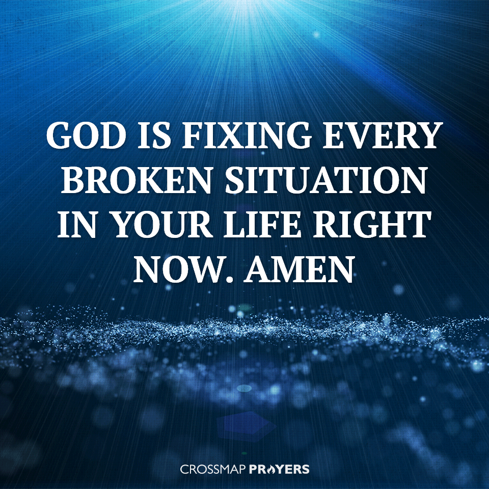 God Fixes What Is Broken