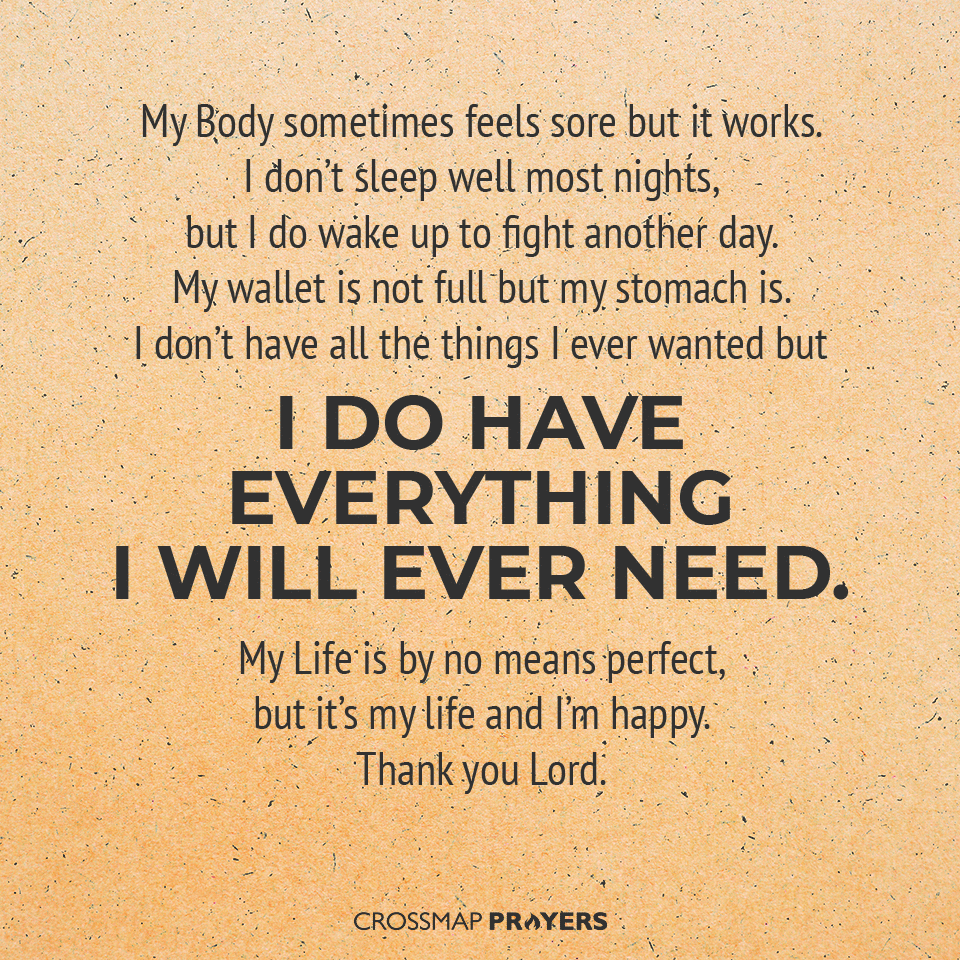God Provides Everything We Need