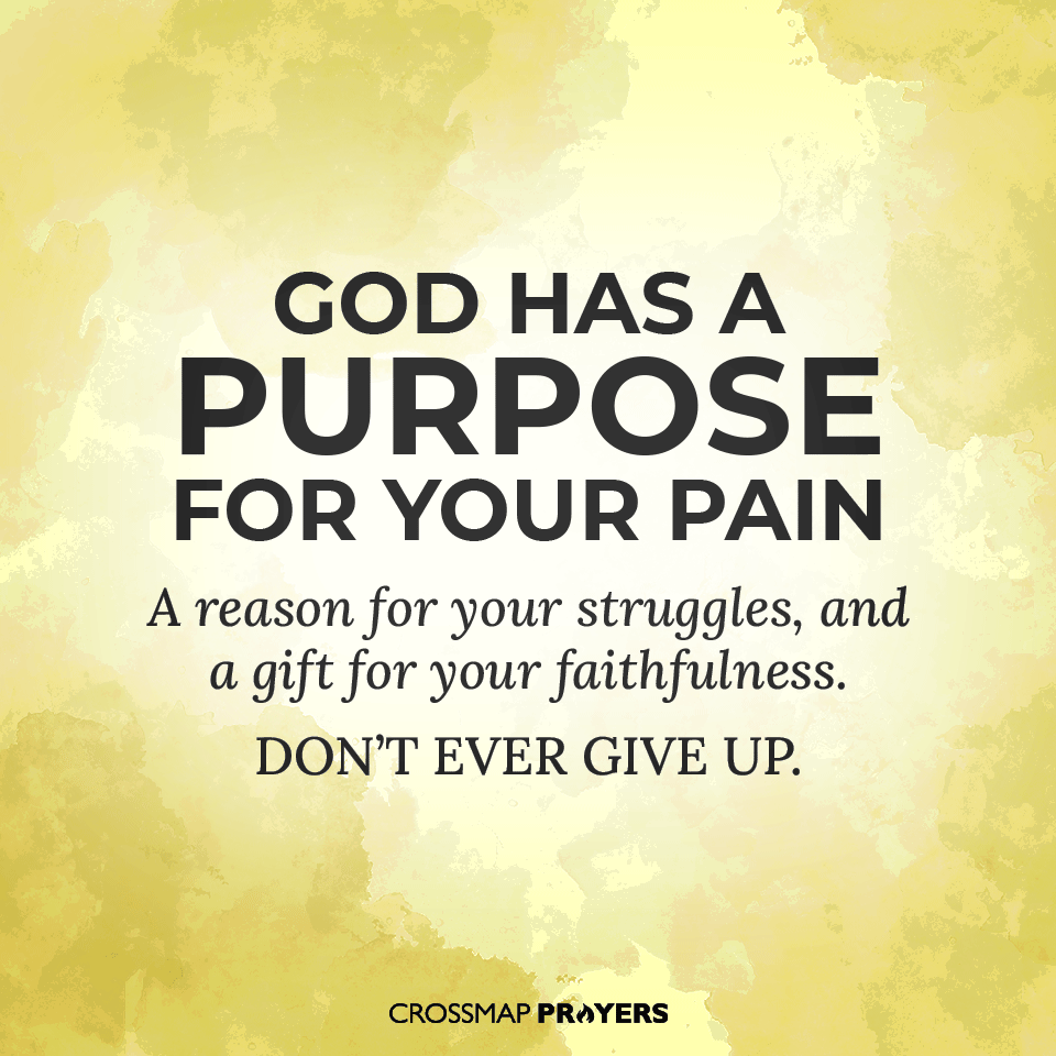 God's Purpose For Your Pain