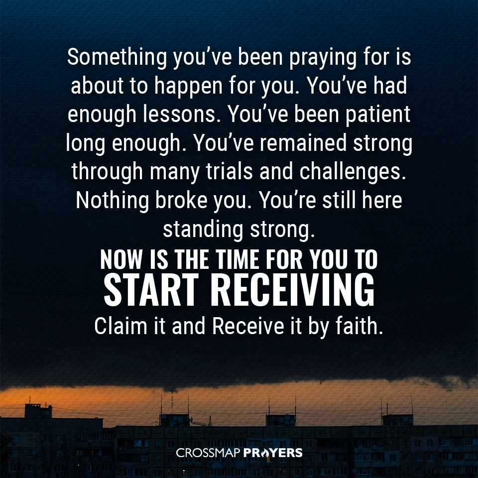 The Time To Start Receiving