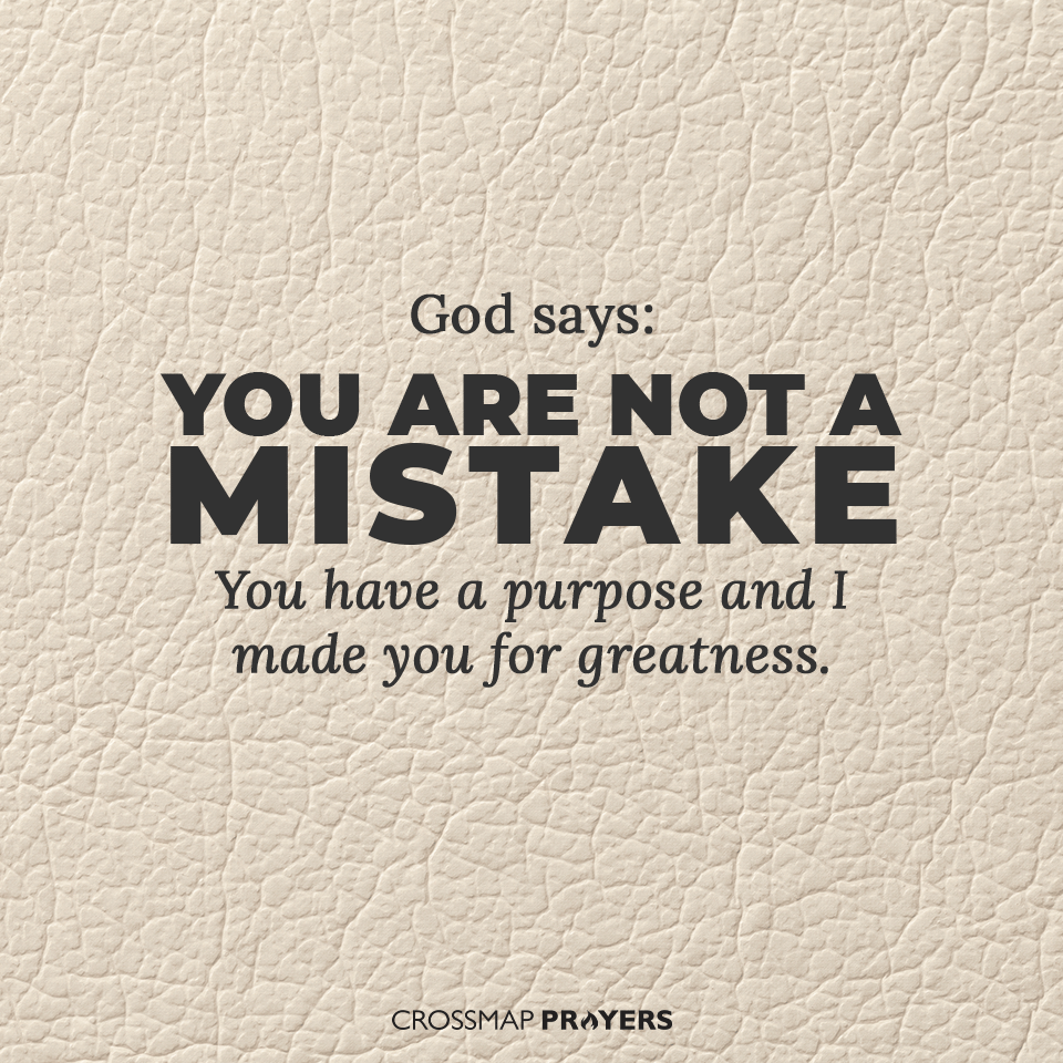 You Are Not A Mistake