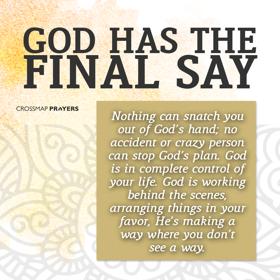 God's Final Say