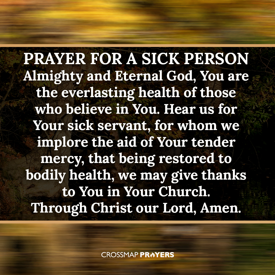 Prayer For A Sick Person