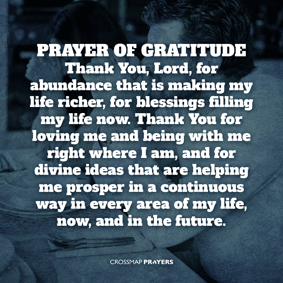 Prayer Of Gratitude