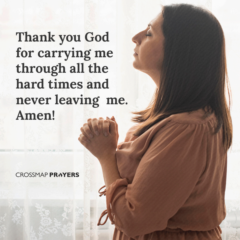 Thank You God For Carrying Me