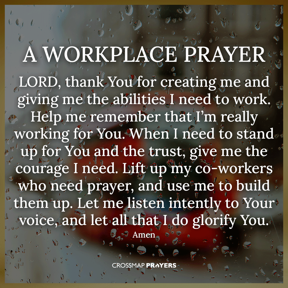 A Workplace Prayer