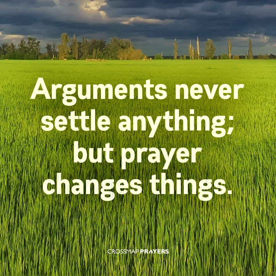 Arguments Never Settle Anything