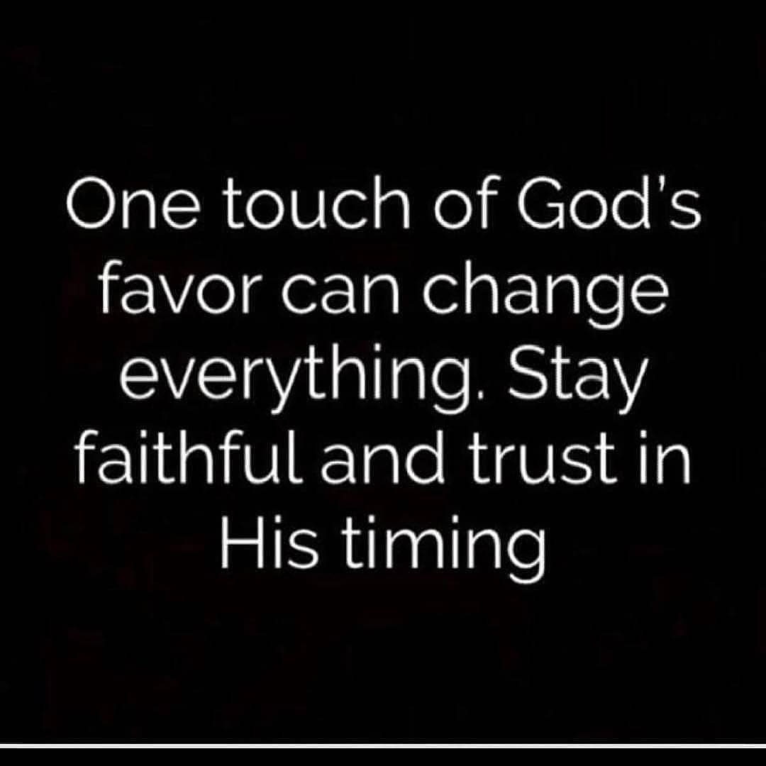A Touch Of God's Favor