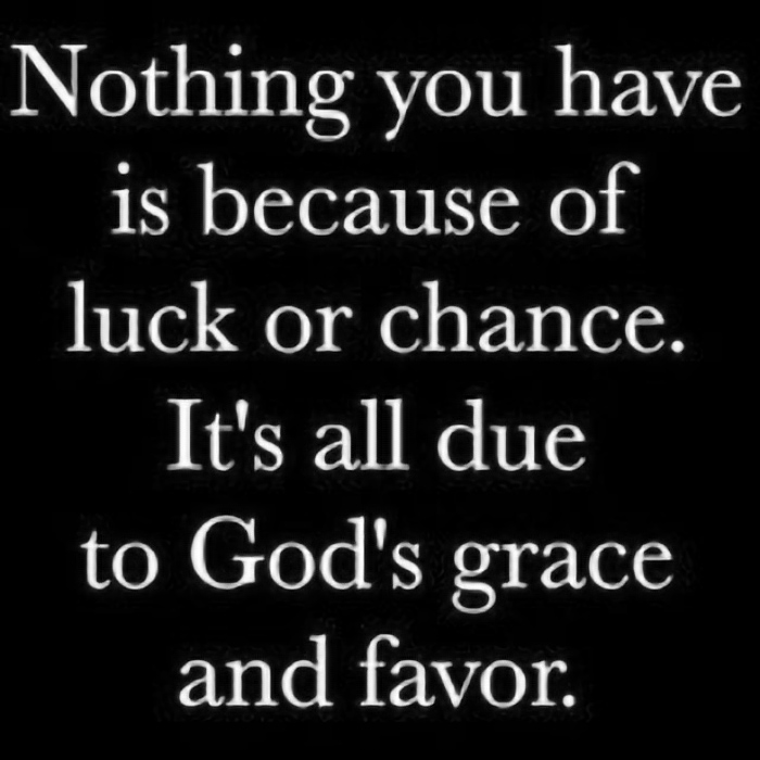 Due To God's Grace