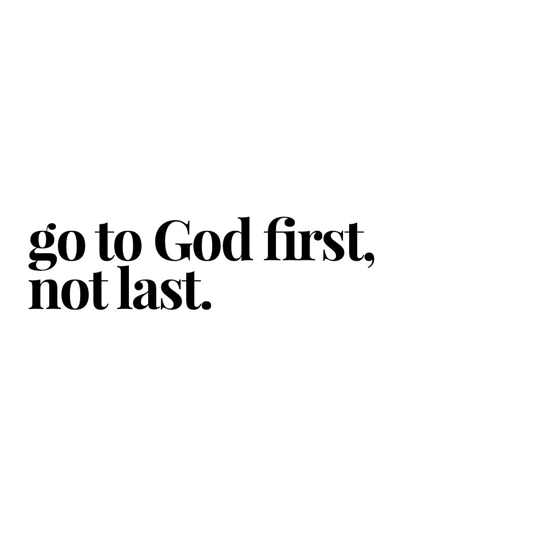 Go To God First