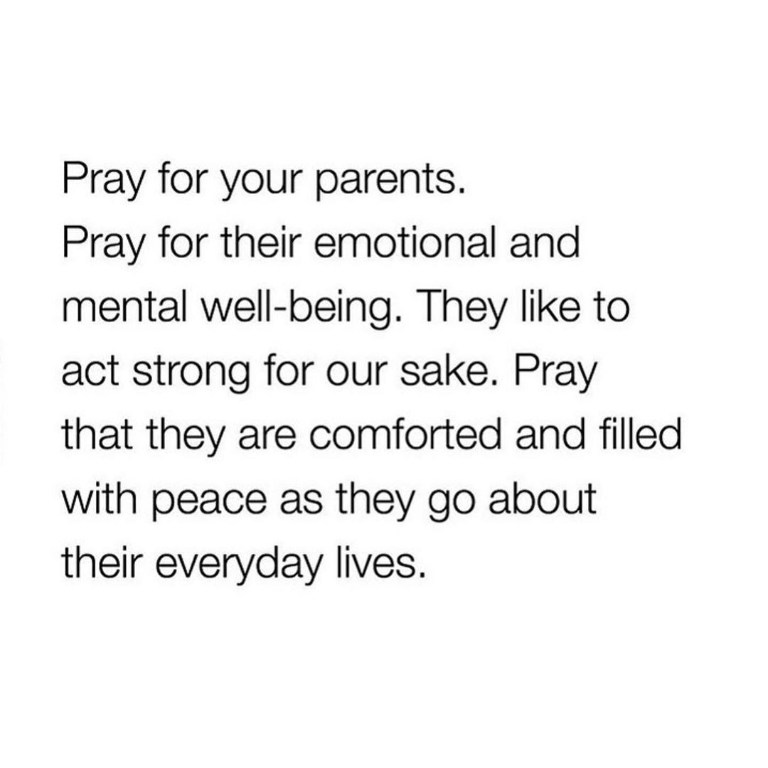 Pray For Your Parents