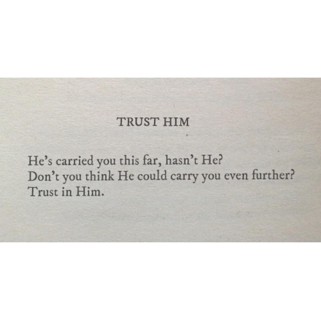 Trust Him