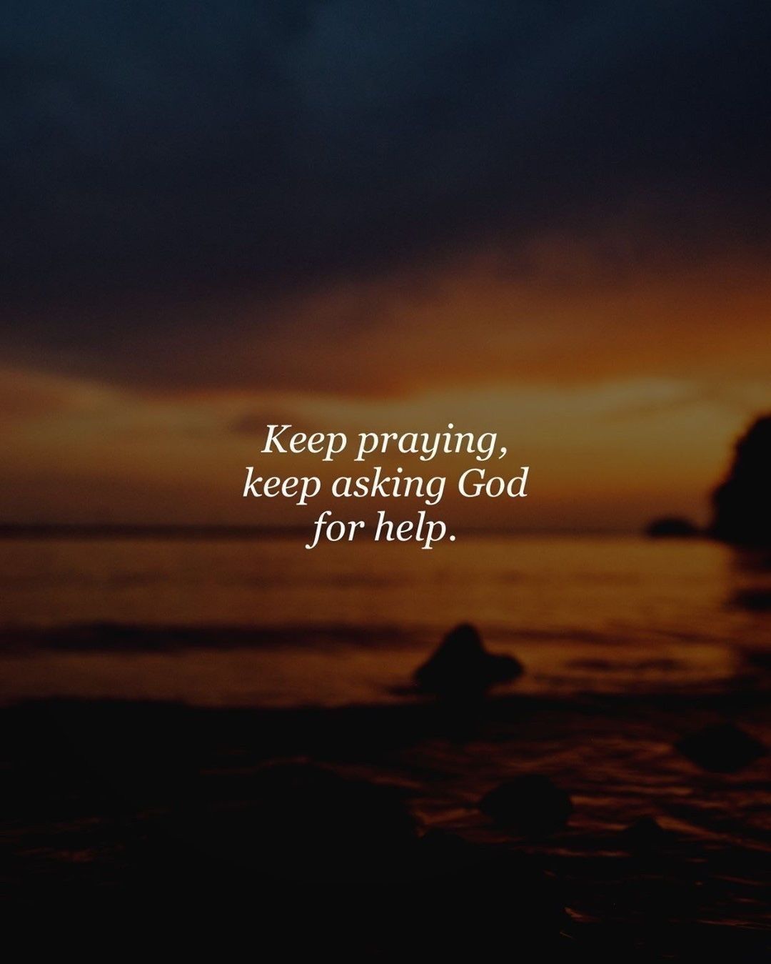 Keep praying