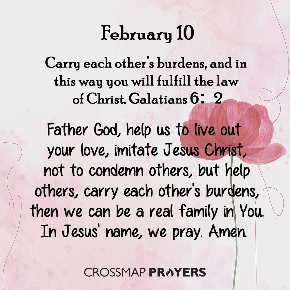 Carry each other's burdens