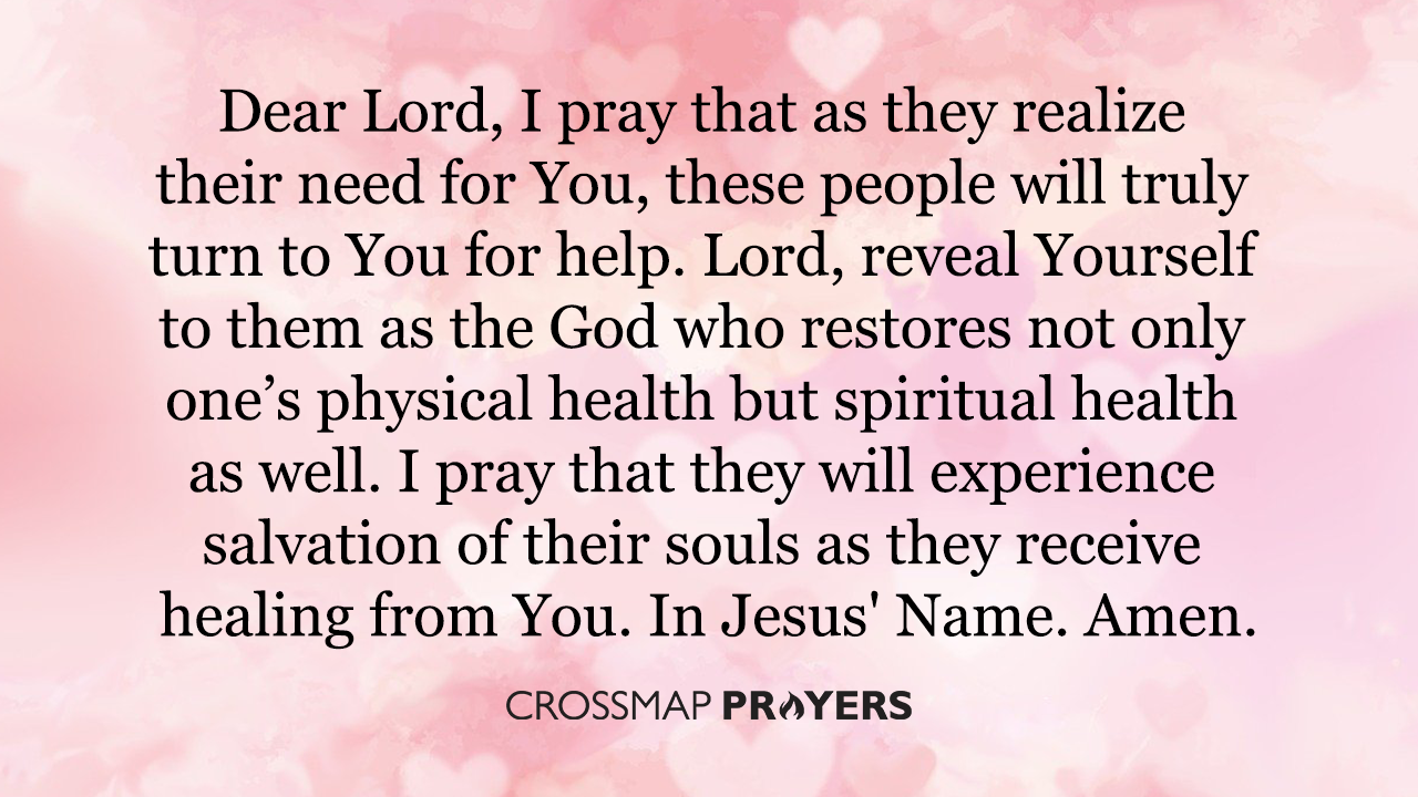 Pray for God’s healing upon those Covid-19 patients