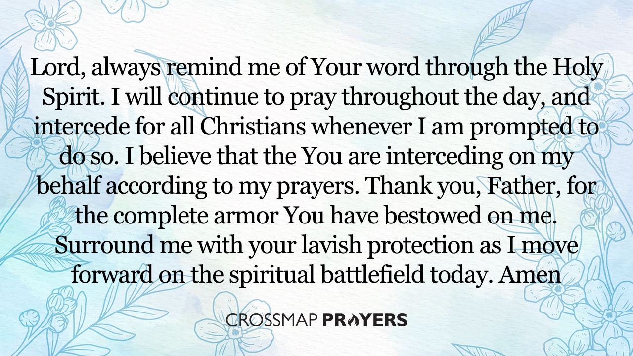 A Prayer to Put on the Whole Armor of God