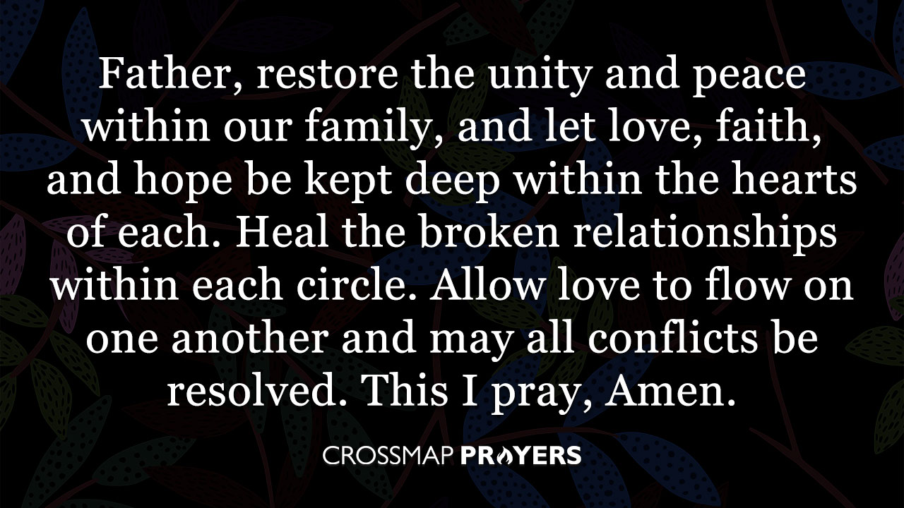 Prayer for Unity within the Family
