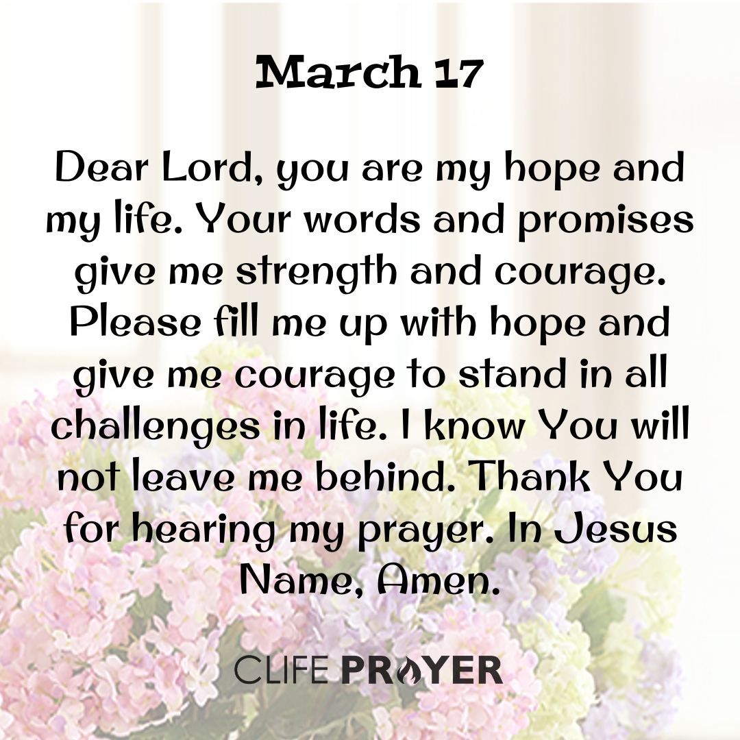 Lord, you are my hope and my life