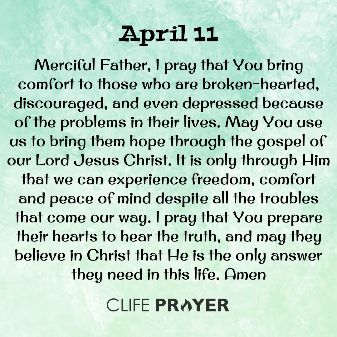 April 11 morning prayer