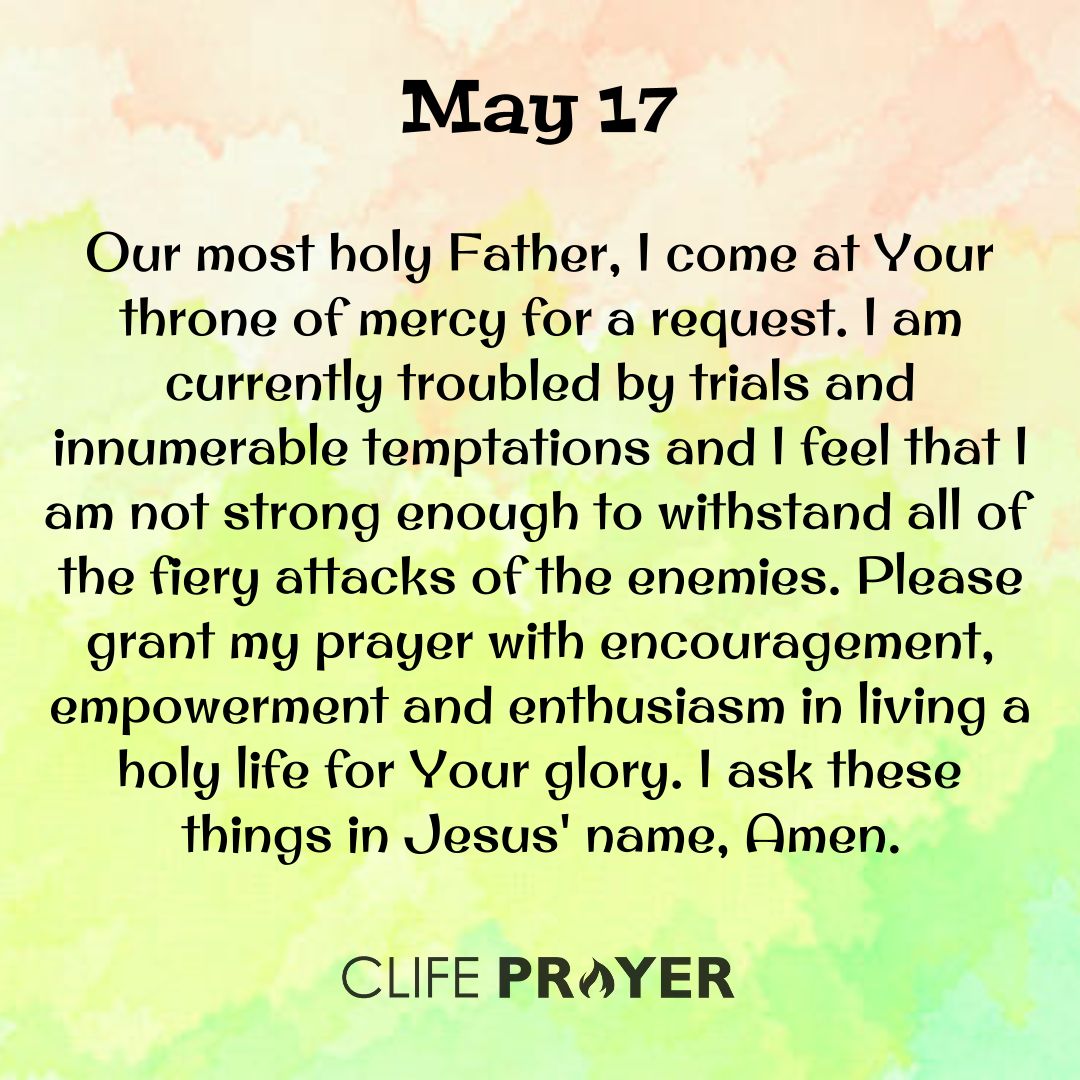 Daily Prayer of May 17