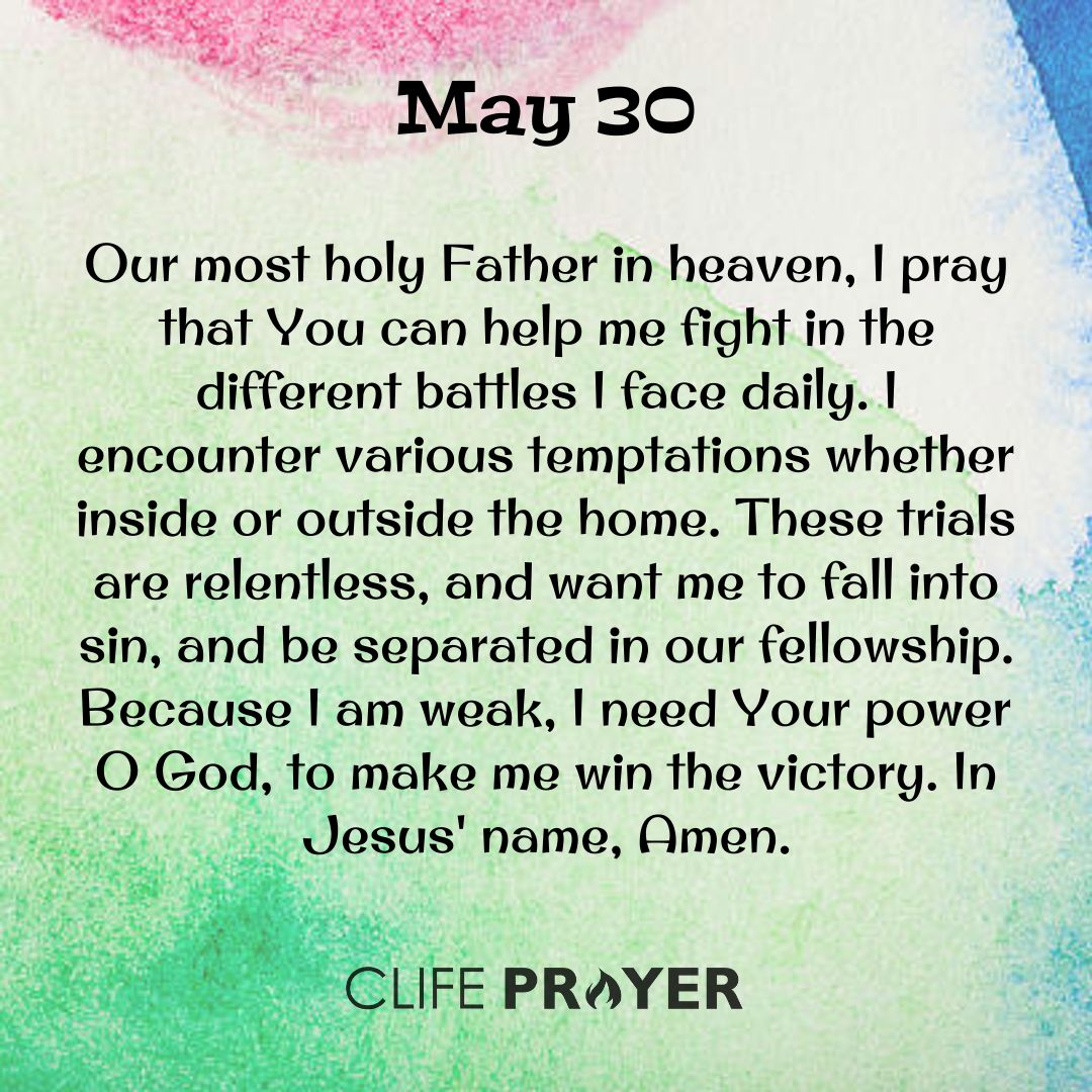 Daily Prayer of May 30