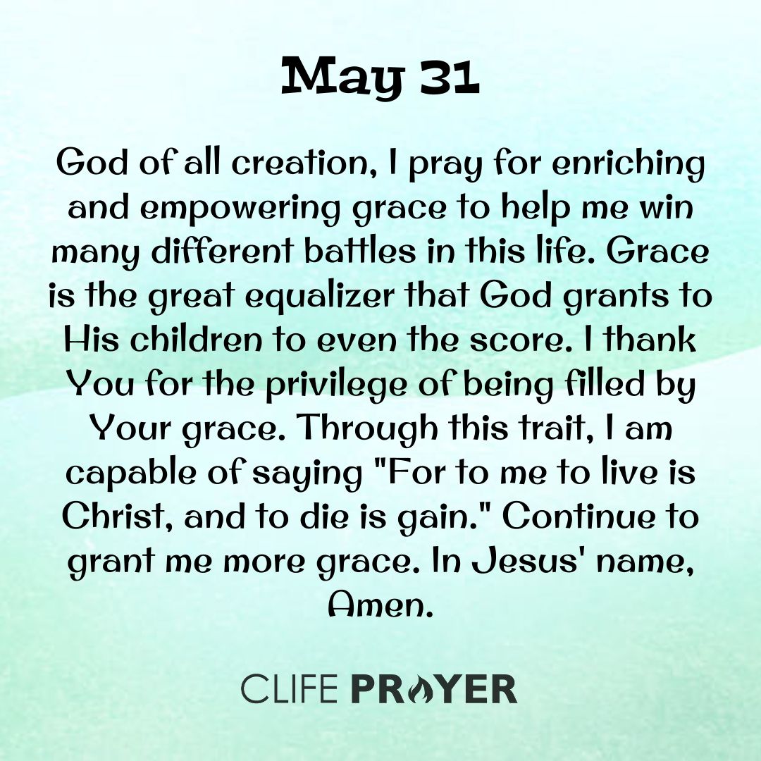 Daily Prayer of May 31