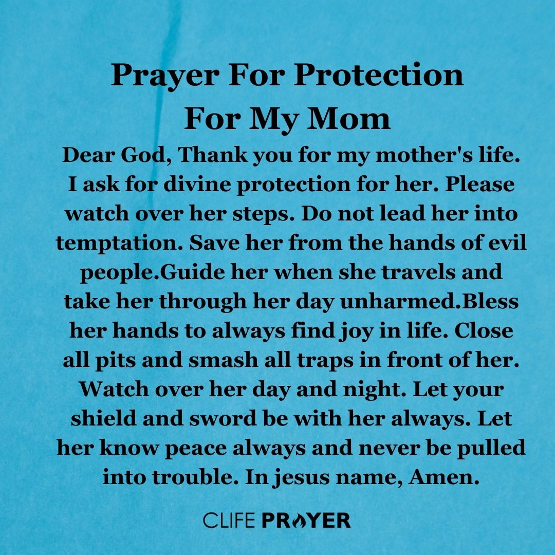 Prayer For Protection For My Mom