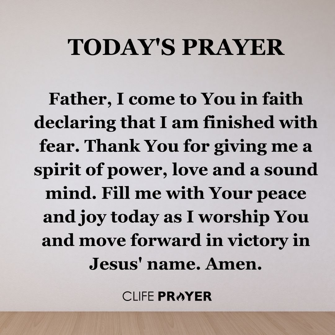 TODAY’S PRAYER